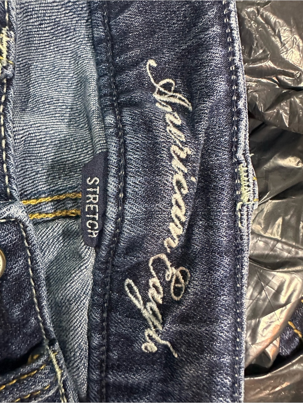 American Eagle Outfitters Dark Blue Bootcut Jeans - Picture 3 of 4